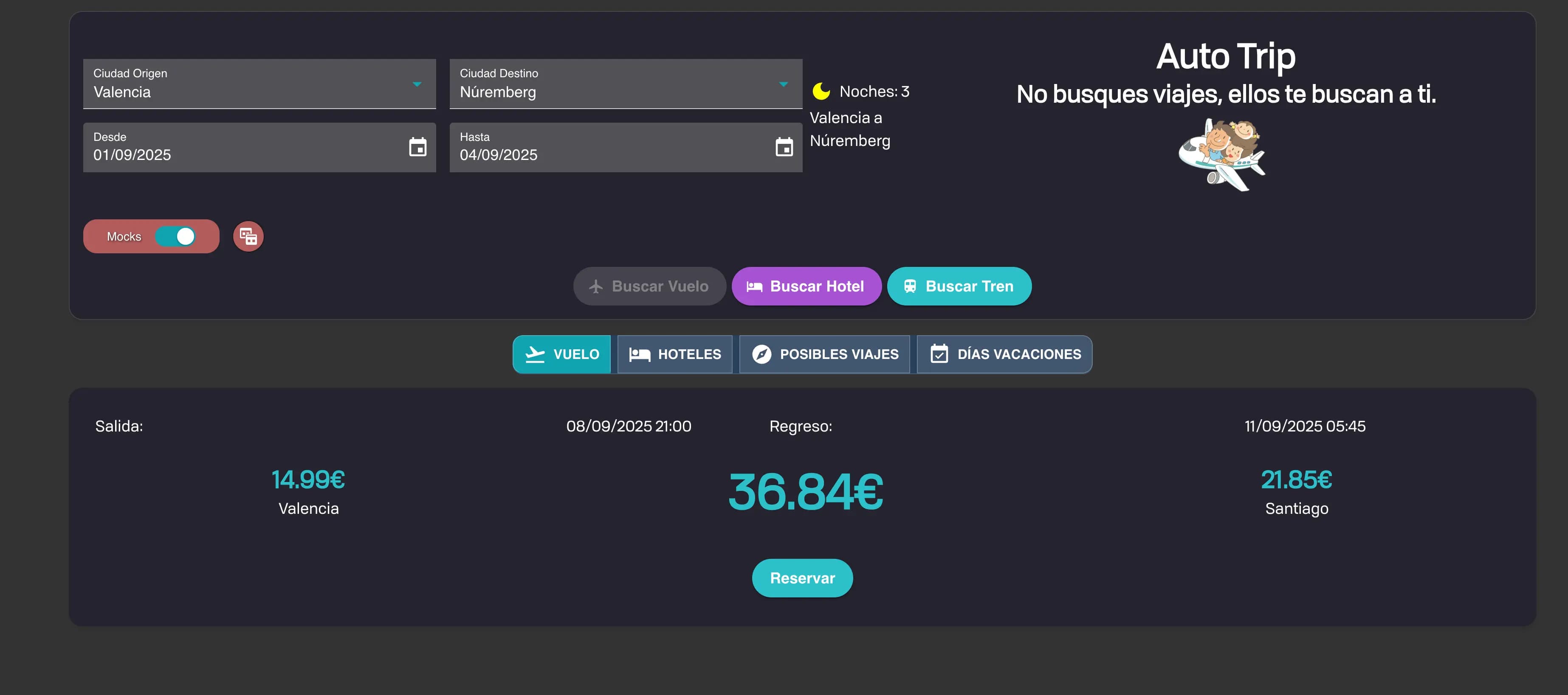 Tab de vuelos